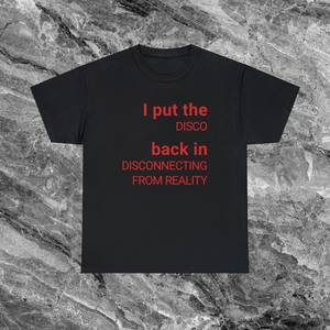 T-shirt Disconnessione dalla Realtà, Maglietta Divertente con Meme, Design Iroonico Sarcasmico e Ominoso - Product Image 1