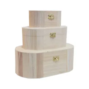 Onvoltooide Goedkope Vlakte Hout Keepsake Box