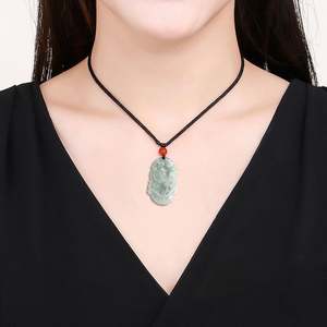 Collier en jade avec pendentif de gardien de douze horoscopes chinois, vente en gros - Product Image 6