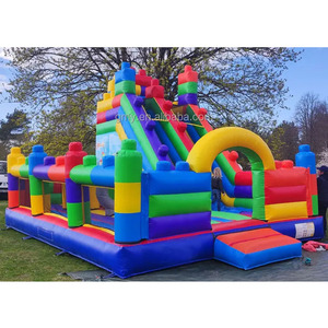 Khối Nhà Nảy Bơm Hơi Thương Mại Trượt Lâu Đài Bouncy Đi Bộ Mặt Trăng - Product Image 1