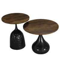 Meja Kopi Bundar Furnitur Modern Mewah Cuci Gudang Besar