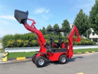 Mini-chargeuse-pelleteuse 4x4, tracteur compact multifonction, petite excavatrice agricole à vendre
