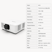 Projecteur Optoma HD15 Full HD 3D 1920x1080, DLP 0.47 DMD, 25000:1, 1.4a, Lampe 15000 heures, Home Cinéma