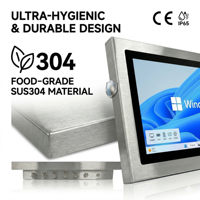 Panel PC Industrial Resistente al Agua Innoda IP67 con Pantalla Táctil de 15.6 Pulgadas
