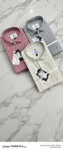 Camisas LAFAR Estampadas para Hombre con Patrón de Círculos Geométricos, Manga Larga, Cierre de Botones, Estilo Casual en Varios Colores Modernos - Product Image 2