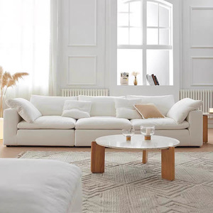Sofás Comprimidos Modernos de Lujo, Sofá <span class=keywords><strong>Cama</strong></span> Blanco en Forma de U, Sofá <span class=keywords><strong>Modular</strong></span> en Forma de Nube, Sofá Seccional Comprimido - Product Image 5
