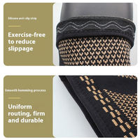Manchon de protection en cuivre efficace avec soutien enveloppant du mollet, en tissu nylon cuivré, pour la course et le sport