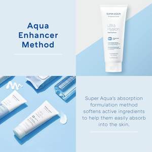 Crème nettoyante Missha Super Aqua Ultra Hyalron 200 ml, hydratant pour peaux sensibles, nettoyant visage - Product Image 6