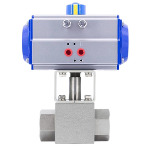 Vanne à bille pneumatique à 2 voies DN50 40Mpa en acier inoxydable forgé 316 haute pression hydraulique 5000 PSI - Product Image 6