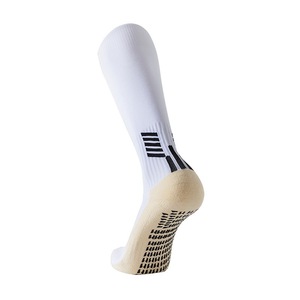 White Knee Socks For Football Soccer Sports Professional Grade Color Blocking Design - Product Image 3