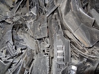 ABS - PS PLASTIQUE DE TV, BOÎTES D'ORDINATEUR etc BALLES DÉCHETS/DÉCHETS POUR LE RECYCLAGE.