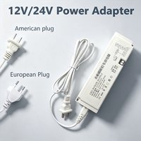 Adaptateur d'alimentation LED à courant constant ultra-mince 100W 110V-220V vers CC 12V/24V avec prise EU/US pour bandes lumineuses LED