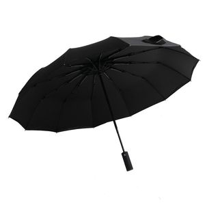 Sunny And Rainy Umbrella 12 Rib Extra Large Manual Folding Thickened Sun Protection Travel Use Efficient Waterproofing - Product Image 3