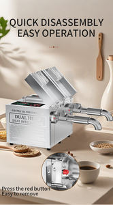 Nouveau PFSN ménage automatique Double tête soja cacahuète noisette noix Machine d'extraction d'huile 110/220V 6-12 kg/h - Product Image 2