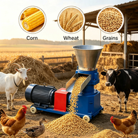 Nouveau Granulateur d'Aliments pour Animaux à Base de Paille Agricole 380V avec Disque de Broyage, Rouleau de Pression et Moteur en Cuivre Pur, Taux de Formulation 99%