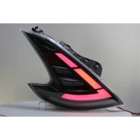 Feux arrière Z34 avec lentille rouge en ABS, 12V, pièces automobiles, feux LED arrière pour Nissan 370Z 2008-2019