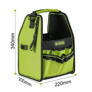 Bolsa de mano para herramientas de alta resistencia, bolsa con parte superior abierta para fácil acceso a herramientas con correa para el hombro para electricista, carpintero, trabajo, detalle de lavado de coches - Product Image 6