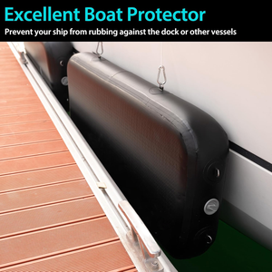 Pare-battage gonflable robuste de qualité marine pour bateaux de pêche, jet-skis, yachts et bateaux pontons - Product Image 2