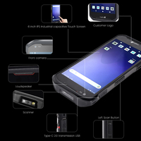 ODM PDA Tangguh Berkualitas Tinggi 6-Inci Android 14 MTK Terminal Pintar Pemindai Barcode 2D WIFI Tersedia untuk Logistik Gudang