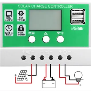 30A 40A 50A सौर प्रभारी नियंत्रक 12V/24V Ip67 Mppt सौर प्रभारी नियंत्रक के लिए सौर पैनल कीमत सौर प्रभारी नियंत्रक