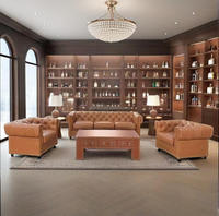 Canapé Chesterfield rétro de style américain personnalisé pour le salon, l'hôtel et le bar de la maison par Furniture Factory