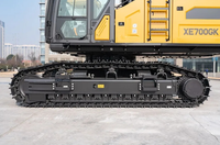 Nouvelle pelle sur chenilles 70 tonnes XE700GK à succès avec une capacité de godet de 4,5/5,0 m³