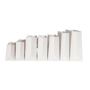 Bolsas de Papel Kraft Ecológicas Biodegradables Personalizadas de Lujo con Asas de Cinta, Resistentes al Microondas, para Regalos, Venta al Por Mayor LH - Product Image 1