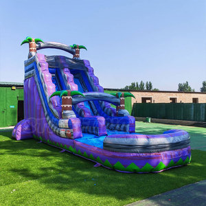 Tobogán Inflable con Diseño de Palmera para Jardín, Tobogán Acuático Gigante Inflable para Niños y Adultos - Product Image 1
