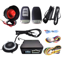 Pke Keyless Entry Push bắt đầu nút từ xa động cơ bắt đầu mới chống trộm báo động xe Thân cây phát hành tự động khóa Phanh dầu phát hiện - Product Image 6