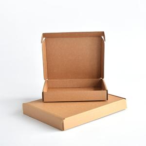 Custom Logo Printed Flat pack Packaging Box Corrugated Die Cut Folding Kraft Mailer Shipping Mailing Box