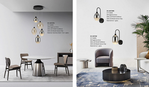 Lampe murale LED en verre gris moderne 2026 pour hôtel, salon, décoration intérieure - Product Image 6