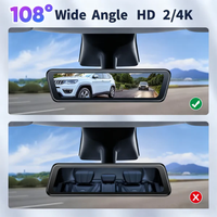 Caméra avant HD Pro 8,2 pouces pour Tesla Model Y Juniper, 4K, anti-éblouissement automatique, streaming, rétroviseur avant et arrière