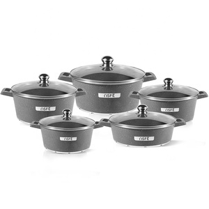 Vente flash : 10 pièces de casseroles en <span class=keywords><strong>aluminium</strong></span> antiadhésif classiques de 3 couleurs, prix bas, fabrication en <span class=keywords><strong>fonte</strong></span> <span class=keywords><strong>légère</strong></span> - Product Image 4