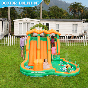 Bác Sĩ Cá Heo Ngoài Trời Trẻ Em Lễ Hội Trò Chơi Trượt Nước Inflatable Combo Race Bounce House Inflatable Trượt Nước Combo - Product Image 2