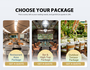 Tùy Chỉnh Ánh Sáng Sang Trọng Cà Phê Cửa Hàng Đồ Nội Thất OEM Thương Mại Quán Cà Phê Khách Sạn Nhà Hàng Gian Hàng Chỗ Ngồi Bàn Và Ghế Đặt Cho Dự Án - Product Image 5