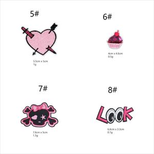 Special Offer Embroidery pink Set love butterfly Donut Lemon Patches for Girl Woman - Product Image 3