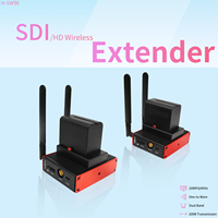 Transmisor y Receptor de Video HD Inalámbrico Portátil M-SW50, H.265, Baja Latencia, Anti-Interferencia ESD Integrado, para Grabación de Bodas