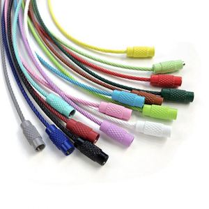 Mosquetón de Acero Inoxidable con Cierre de Rosca y Anillo para Llaves, Cable Metálico para Coches y Actividades al Aire Libre, Venta al por Mayor - Product Image 2