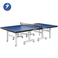 Chine vente chaude tables de ping-pong d'intérieur utilisé 25mm intérieur utilisé bleu table tennis peinture