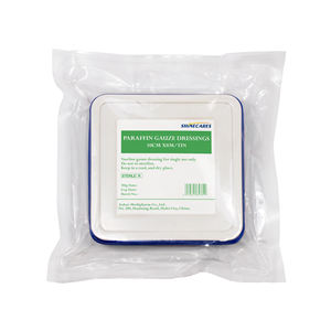 Pansement médical pour soins des plaies gaze de paraffine de <span class=keywords><strong>vaseline</strong></span> 100% coton stérilisé à l'oxyde d'éthylène certifié CE pour une utilisation à l'hôpital 10*10cm - Product Image 1