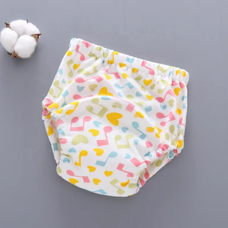 Washable Reusable Cotton Clothes Toddler Potty Baby Training Pants