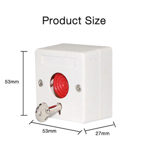 Ximi nhà máy giá rẻ 12V 24V khẩn cấp nút ABS nhựa <span class=keywords><strong>Key</strong></span> <span class=keywords><strong>Reset</strong></span> có dây khẩn cấp hoảng loạn nút báo động cho hệ thống an ninh - Product Image 2