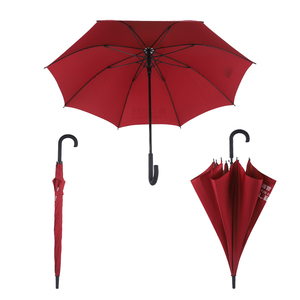 Hot Sale Cheap Oem Personalised Customised logo Print Red Straight Umbrella for Wedding Decoration