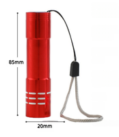 Senter Mini Multifungsi Berbahan Aluminium Alloy, Dapat Diisi Ulang via USB, Logo Gratis, Lampu LED Portabel