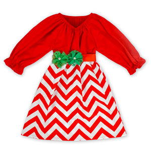 17 Idea of Turkey <strong>Dress</strong> Baby Clothes Wholesale Big <strong>Chevron</strong> Woven Girl Frocks Designs Girl <strong>Dress</strong> for Holiday Festival - Product Image 6