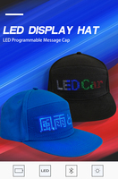 Cappellino da Baseball Intelligente con Display LED Personalizzabile, Messaggi Scorrevoli Programmabili tramite App