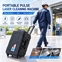 Nouvelle machine de nettoyage au laser à fibre pulsée puissante de 500 W, nettoyeur portatif pour l'élimination de la rouille sur le métal et la pierre