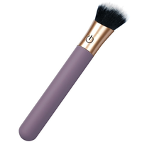 Masseur clitoridien rechargeable 10 vitesses en forme de pinceau de maquillage, vibromasseur féminin en forme de balle de maquillage