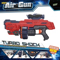 Vente chaude B/O pistolet souple jouets cible tir jouet pistolet jeu de tir sûr avec 24 balles en mousse Air doux jeu enfants jouets