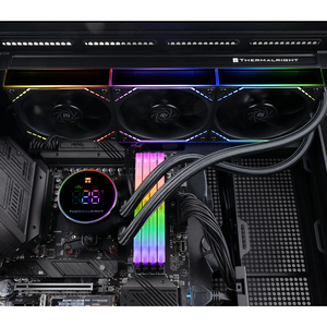 Refroidisseur AIO numérique ARGB BLACK V2 Frozen Magic 360 avec affichage de la température en temps réel, roulement fluide, faible bruit 28,2 dBA - Product Image 2